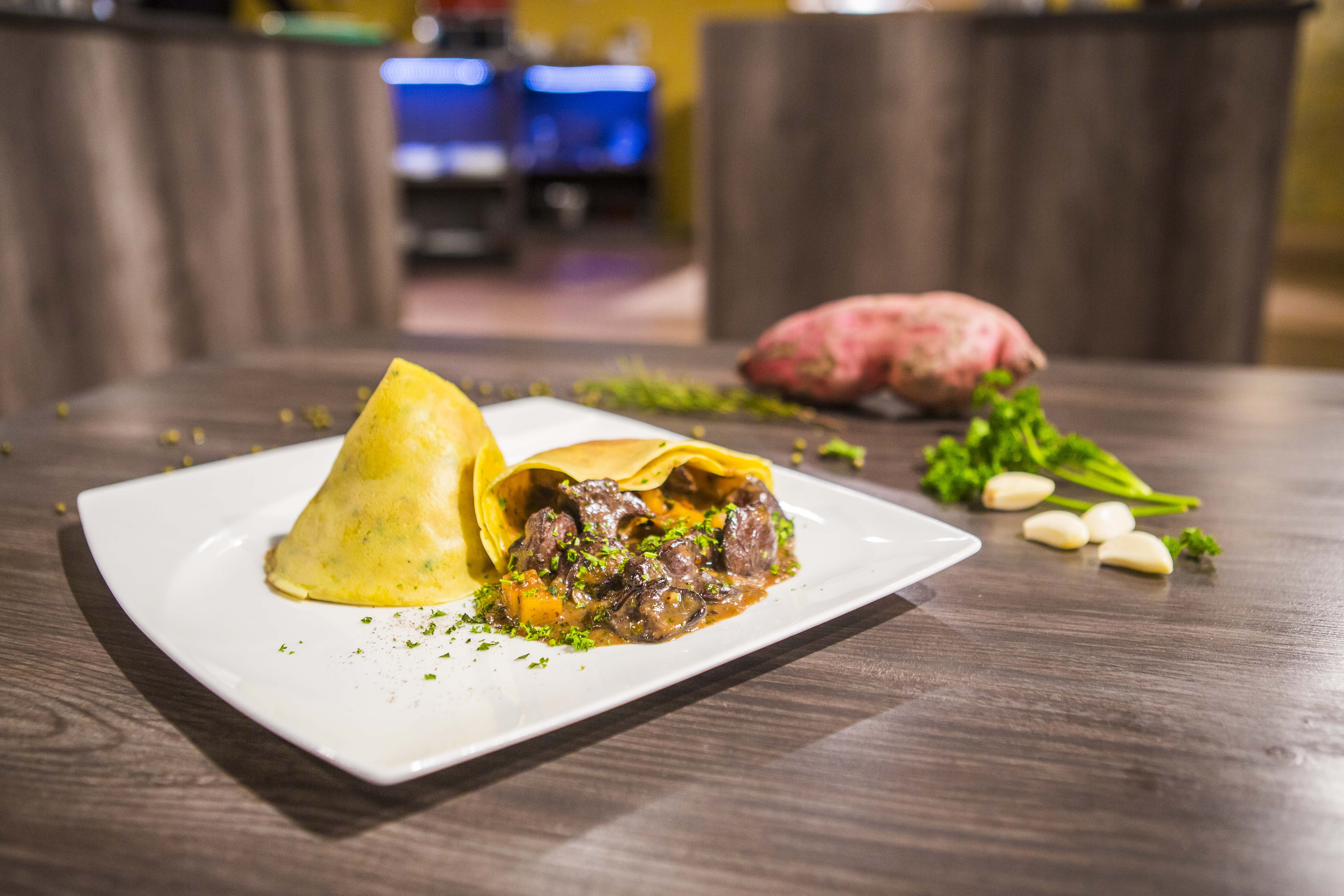 Rosemary Crepe with Liver